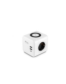 Filex power QI charge point, wit, opladen met alle mogelijk ingangen, Flexibele oplossing. vierkante box