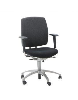 Tweedehands ergonomische bureaustoel in het grijs