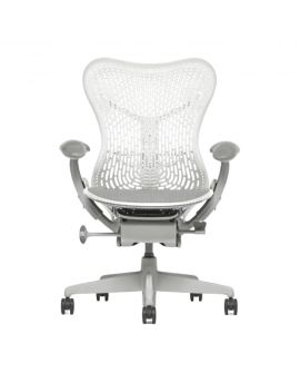Herman Miller Mirra, refurbished, tweedehands, bureaustoel, grijze bureaustoel, luxe bureaustoel, design bureaustoel, ergonomische bureaustoel
