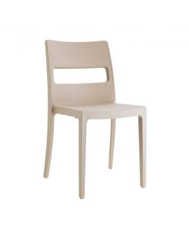 scab, stoel, kantinestoel, beige stoel
